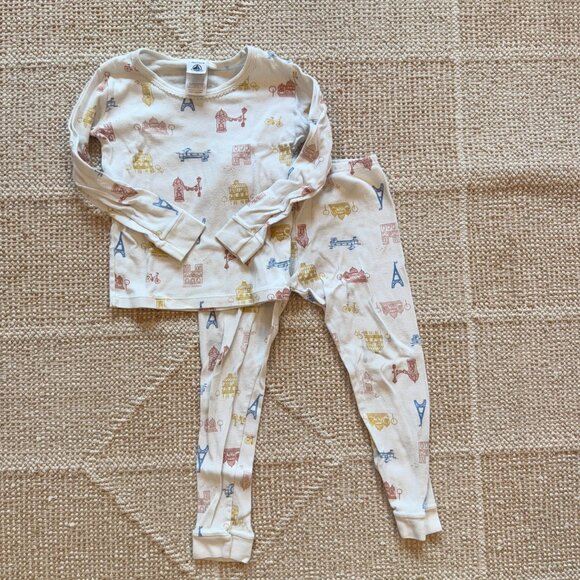 Petit Bateau pajamas size 4yr - Picture 2 of 3